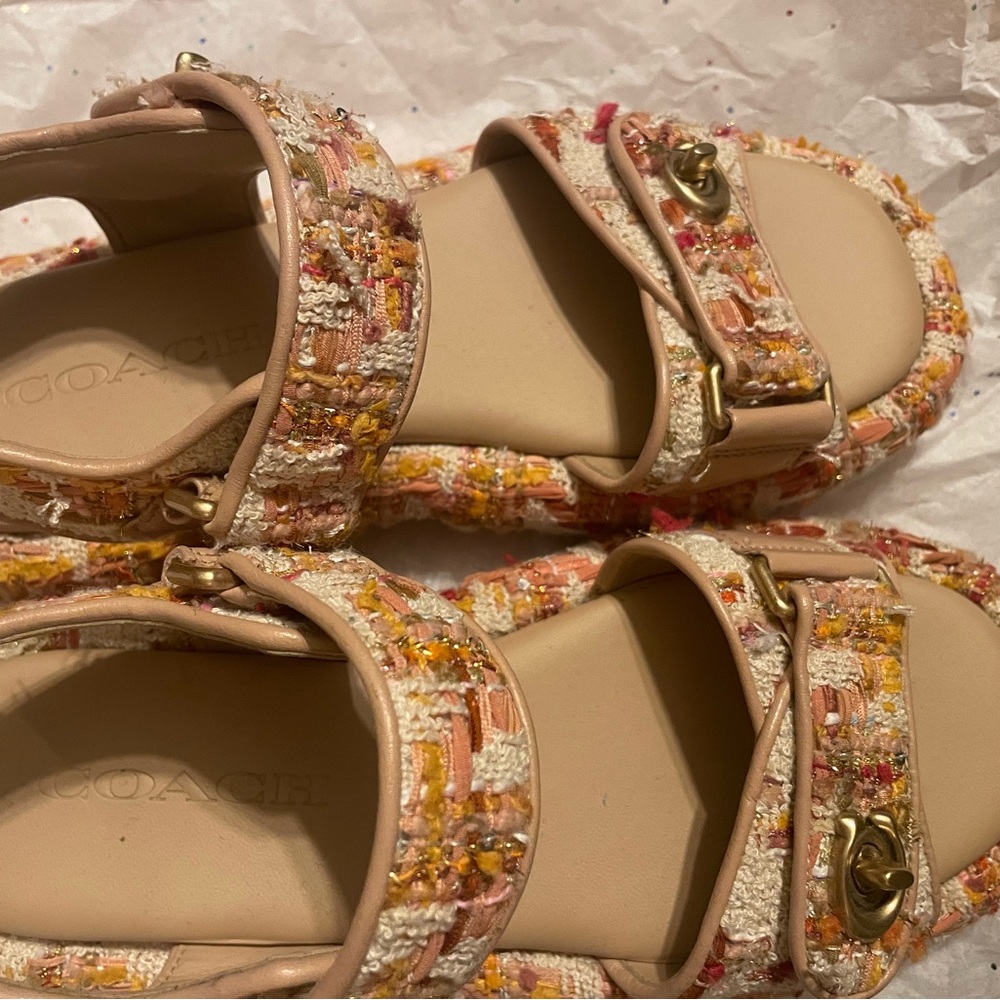 Coach Tweed Sandals - Picture 4 of 8